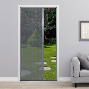 Retractable Screen Door for French Patio Security